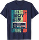 Kids Birthday Boy 9 Time to Level Up 9 Birthday Boy Level Up T-Shirt - T-Shirt | Navy