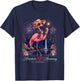 Patriotic Pink Flamingo Reflecting Pool 250 Years T-Shirt - T-Shirt | Navy
