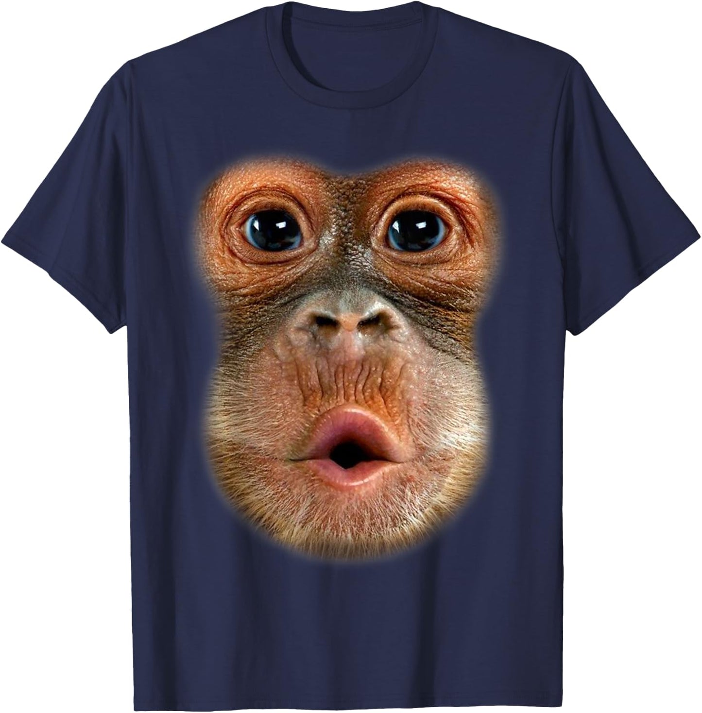 Monkey Stomach Funny Meme Cool Trending Viral Video T-Shirt - T-Shirt | Navy