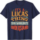 Lucas Name T-Shirt - T-Shirt | Navy