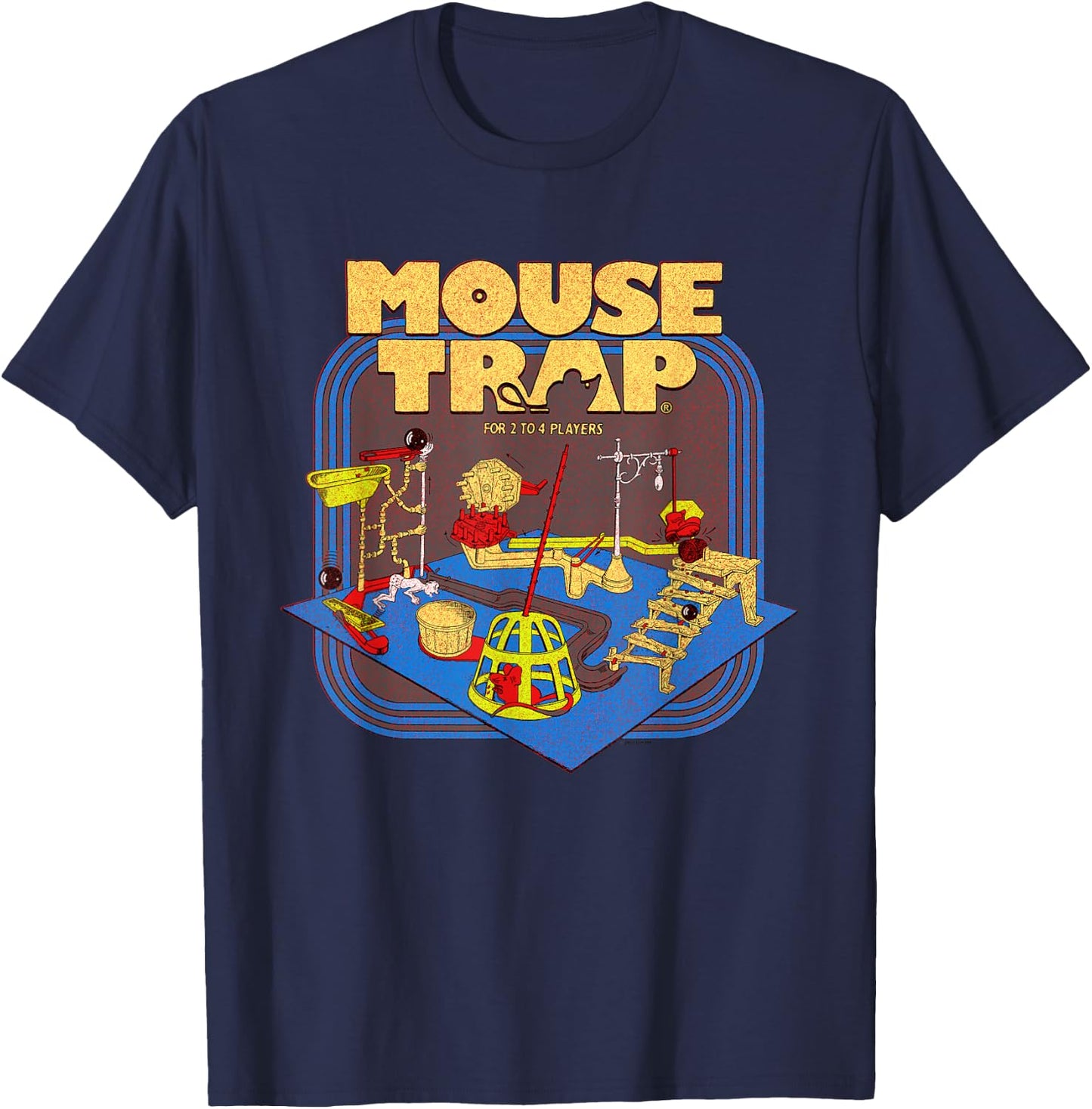 Mouse Trap Vintage Board T-Shirt - T-Shirt | Navy