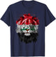 Vintage Iraq Flag Retro Iraqi Pride Lion Iraq Flag T-Shirt - T-Shirt | Navy