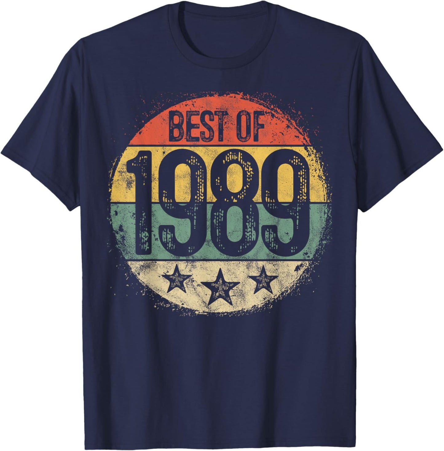 Best Of 1989 36th Birthday Gifts Women 36 Year Old T-Shirt - T-Shirt | Navy