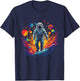 Space Galaxy Geek Astronaut Artwork Science T-Shirt - T-Shirt | Navy