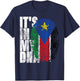 It's In My DNA South Sudanese Gifts African South Sudan Flag T-Shirt - T-Shirt | Navy