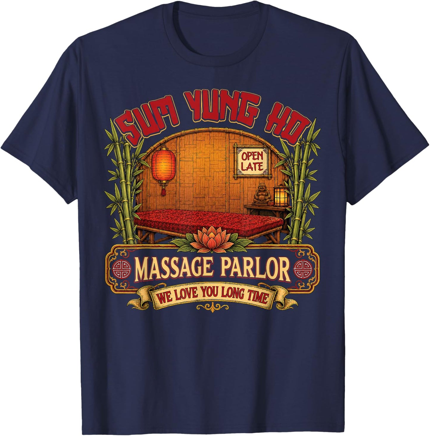 Funny Adult Humor Sum Yung Ho Innuendo Joke Gag Gifts T-Shirt - T-Shirt | Navy
