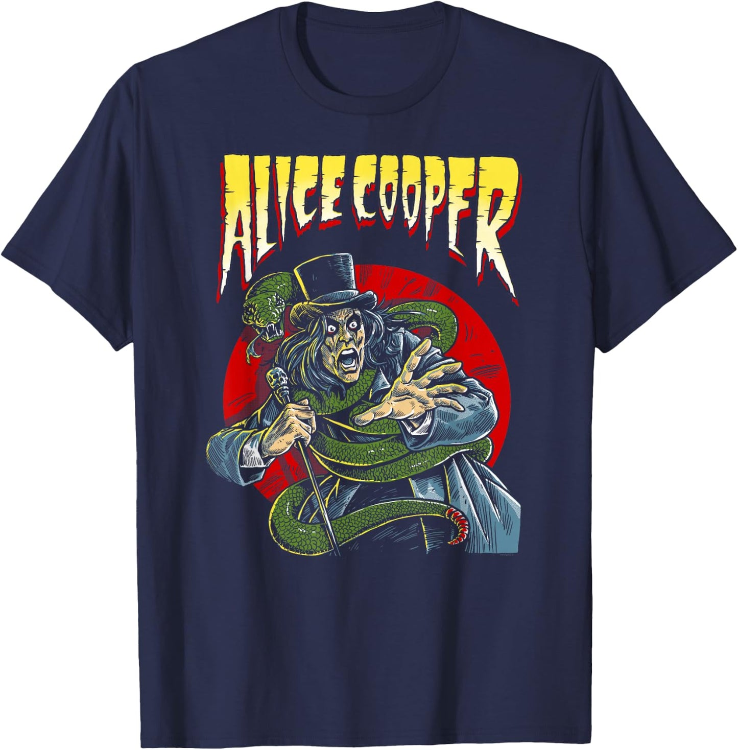 Alice Cooper – Comic Book T-Shirt - T-Shirt | Navy