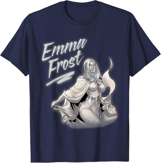 Marvel X-Men Emma Frost in Diamond Form T-Shirt - T-Shirt | Navy