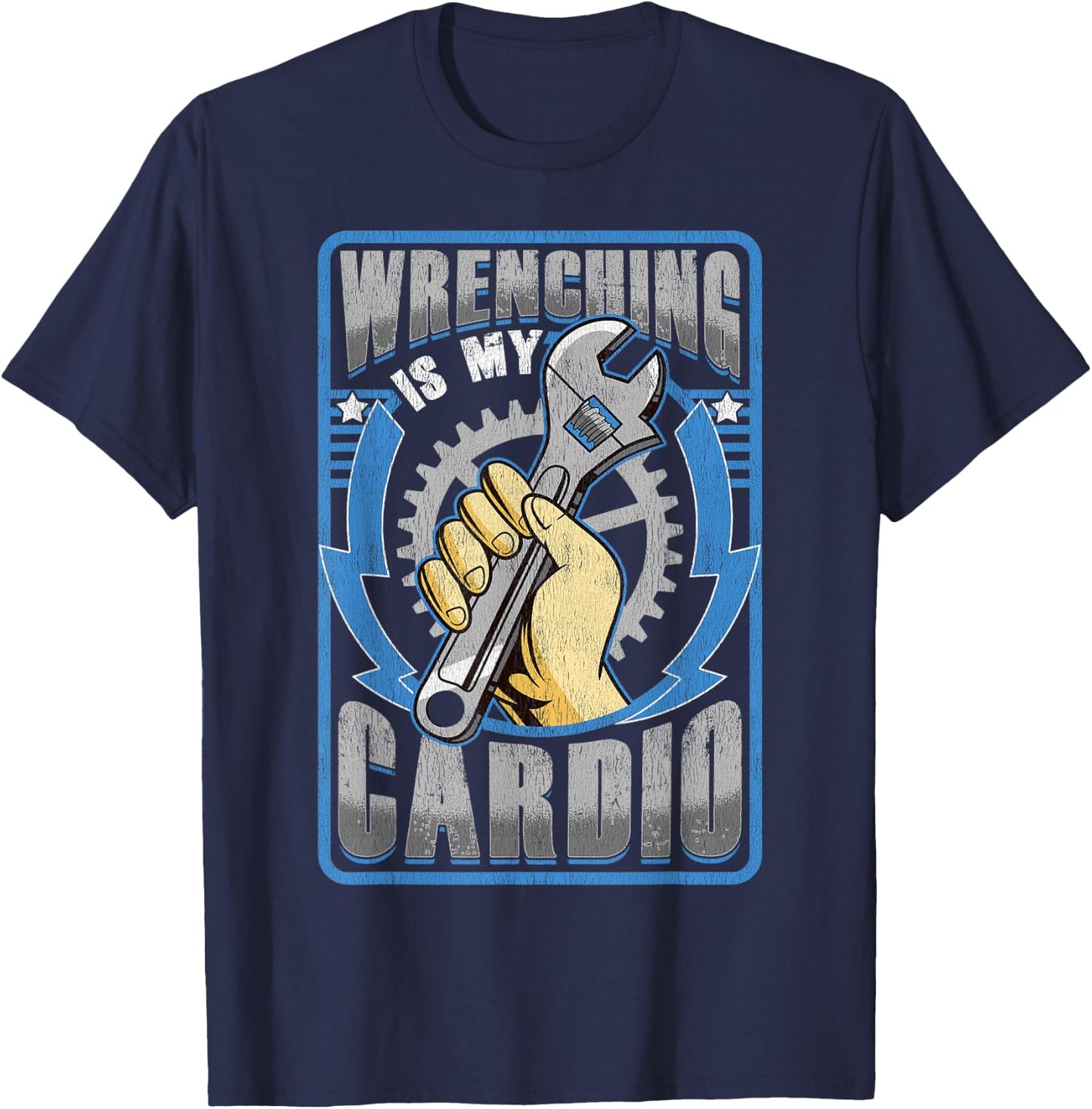 Funny Mechanic Shirts Car Mechanic Work Shirt T-Shirt - T-Shirt | Navy