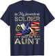 My Favorite Soldier Calls Me Aunt Proud Army Aunt T-Shirt - T-Shirt | Navy