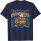 New Beginnings 1955 Noah's Ark Dove of Peace Rainbow Art T-Shirt - T-Shirt | Navy
