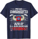 Proud Granddaughter Army US 82nd Airborne Veteran Patriotic Women Men T-Shirt - T-Shirt | Navy