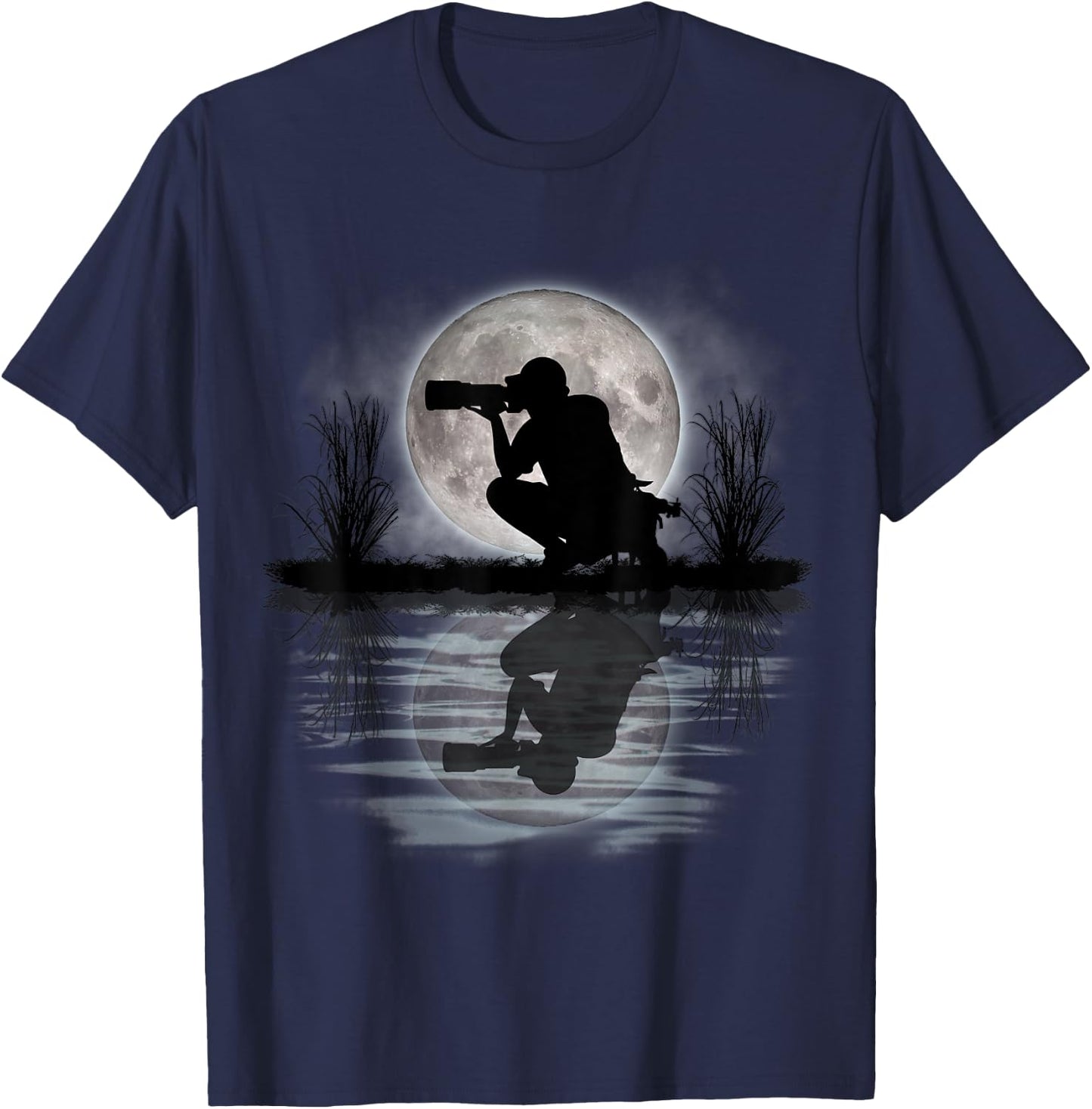 Photographer Hiking Nature Camping Picture Gift T-Shirt - T-Shirt | Navy
