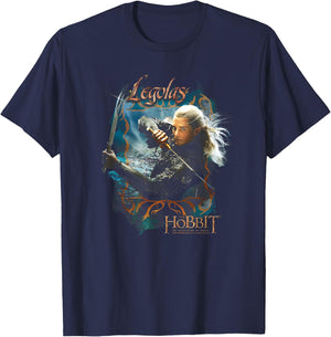 Hobbit Legolas Knives T-Shirt - T-Shirt | Navy