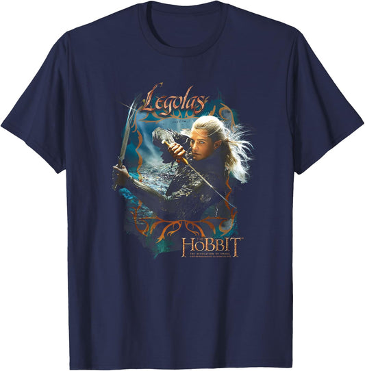 Hobbit Legolas Knives T-Shirt - T-Shirt | Navy