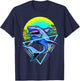 Shark Retro Punk 80s 90s T-Shirt - T-Shirt | Navy