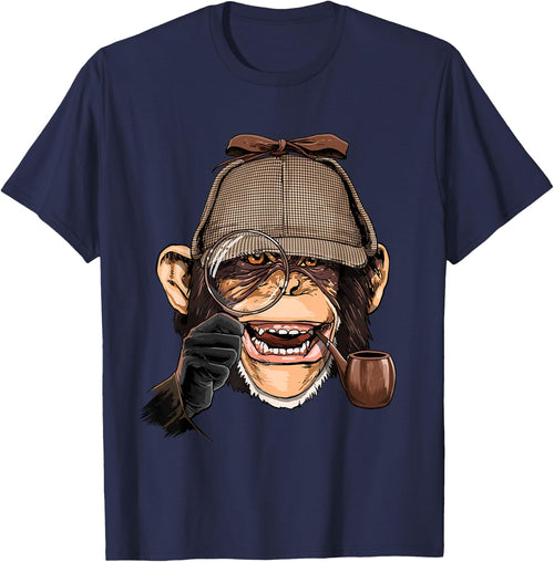 Chimpanzee Detective Great Ape Chimp Primate Animal Lover
