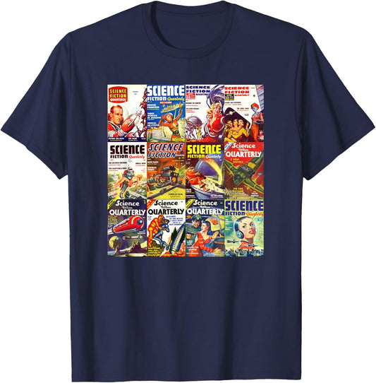 Science Fiction Shirt KIDS COMIC Book T-Shirt - T-Shirt | Navy