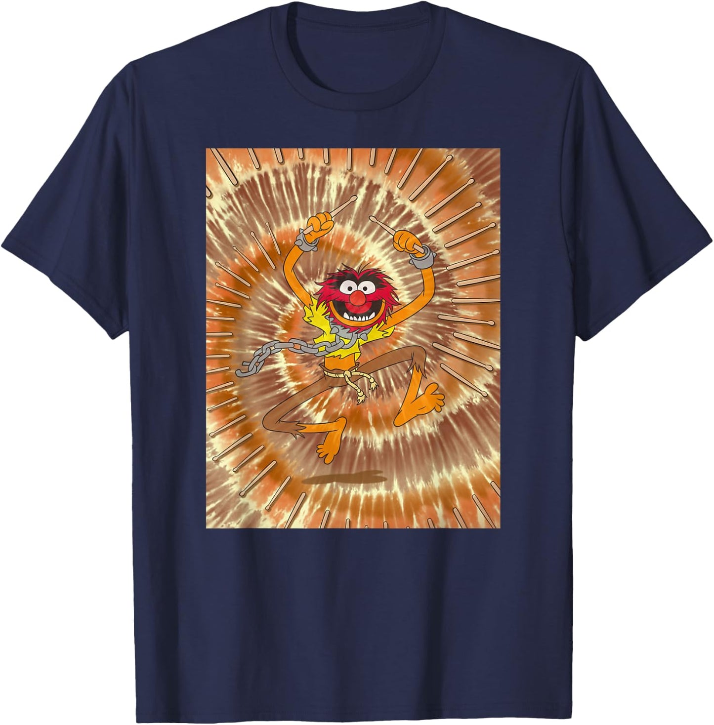Disney - The Muppets Animal Tie Dye T-Shirt - T-Shirt | Navy