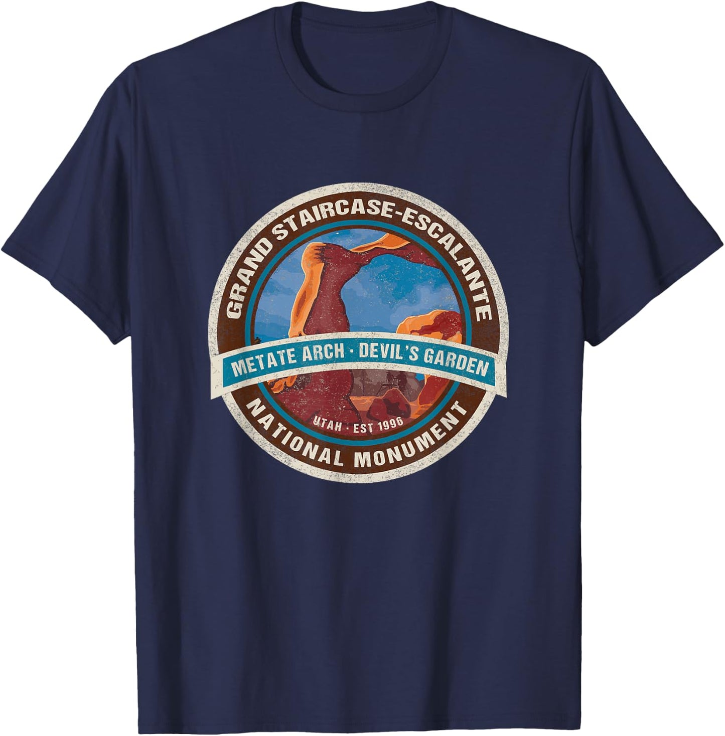 Grand Staircase Escalante National Monument Utah UT Souvenir T-Shirt - T-Shirt | Navy