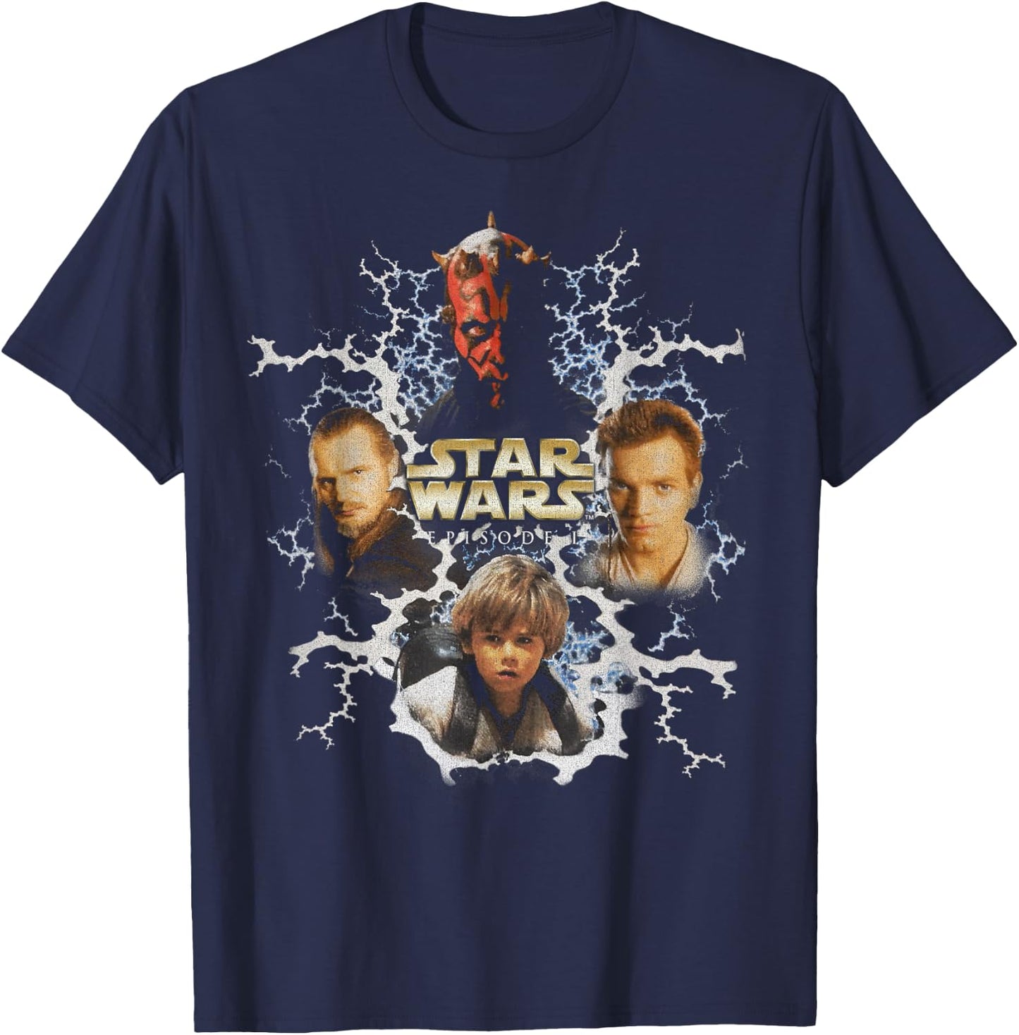 Star Wars Darth Maul Vintage Portrait T-Shirt - T-Shirt | Navy