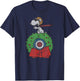 Peanuts Holiday Snoopy Target Wreath T-Shirt - T-Shirt | Navy