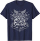 I Love Rock N Roll Hand Horns Distressed Retro Music Concert T-Shirt - T-Shirt | Navy