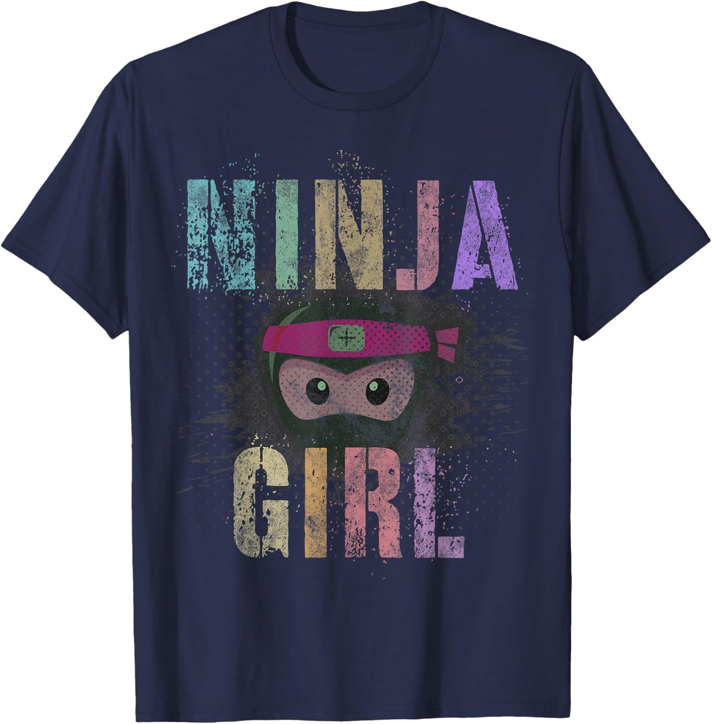 I'm NINJA GIRL I Want To Be Spy Wear A Mask Forget Princess T-Shirt - T-Shirt | Navy