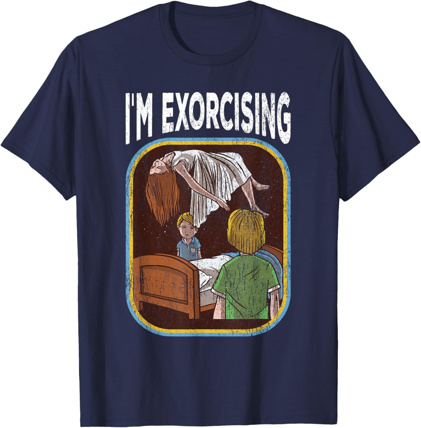 I drive the horror out of workout T-Shirt - T-Shirt | Navy