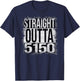 Straight Outta 5150 grungy style T-Shirt - T-Shirt | Navy