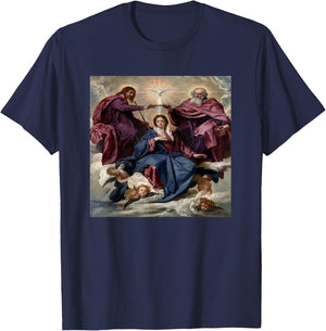 Coronation Of The Virgin Mary T-Shirt - T-Shirt | Navy