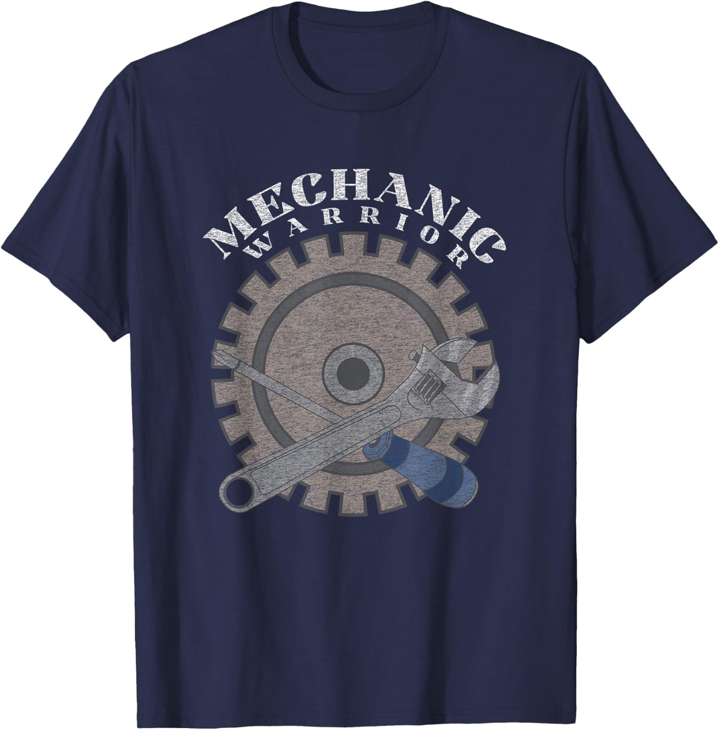 Funny Mechanic Auto Repair Vintage Graphic T-Shirt - T-Shirt | Navy