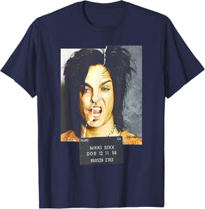 Sixx On Sixx – Mugshot T-Shirt - T-Shirt | Navy