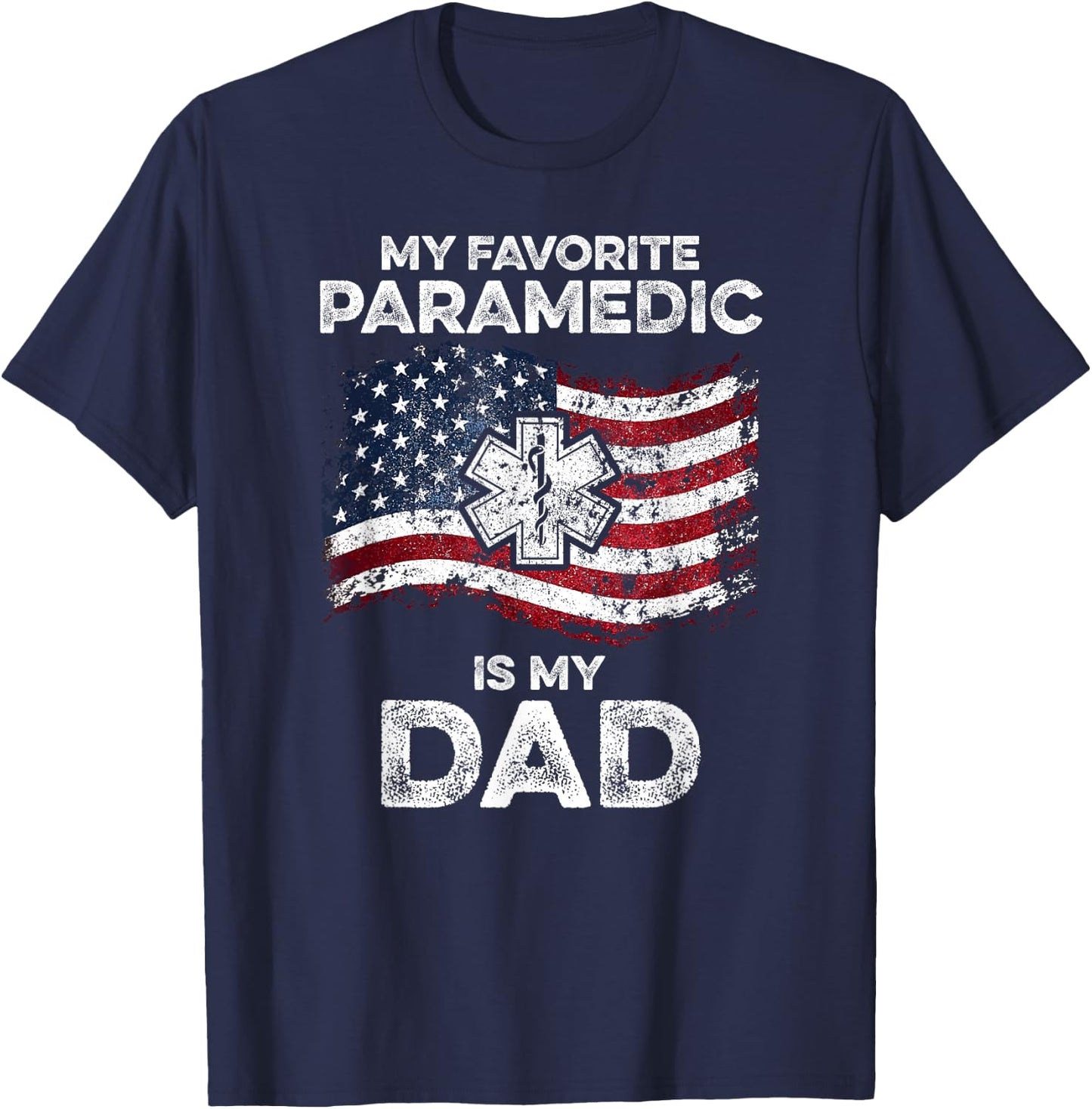 My Dad is My Favourite Paramedic T-Shirt - T-Shirt | Navy