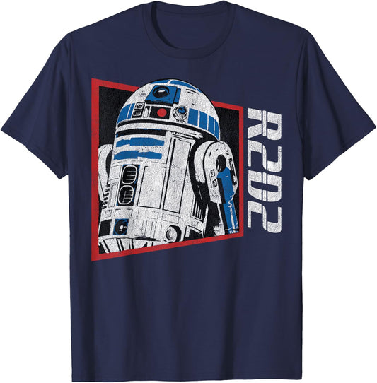 Star Wars R2-D2 Retro Droid T-Shirt - T-Shirt | Navy