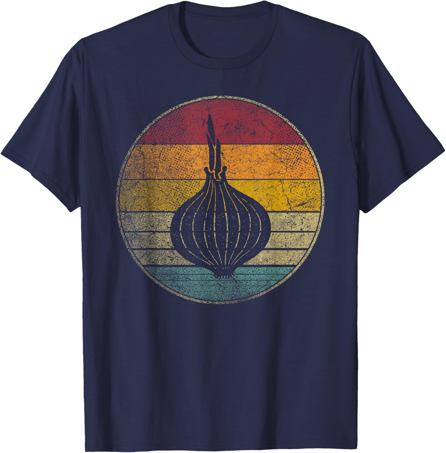 Onion Vegetable Cook Chef Farm Farmer Garden Food Plant Gift T-Shirt - T-Shirt | Navy