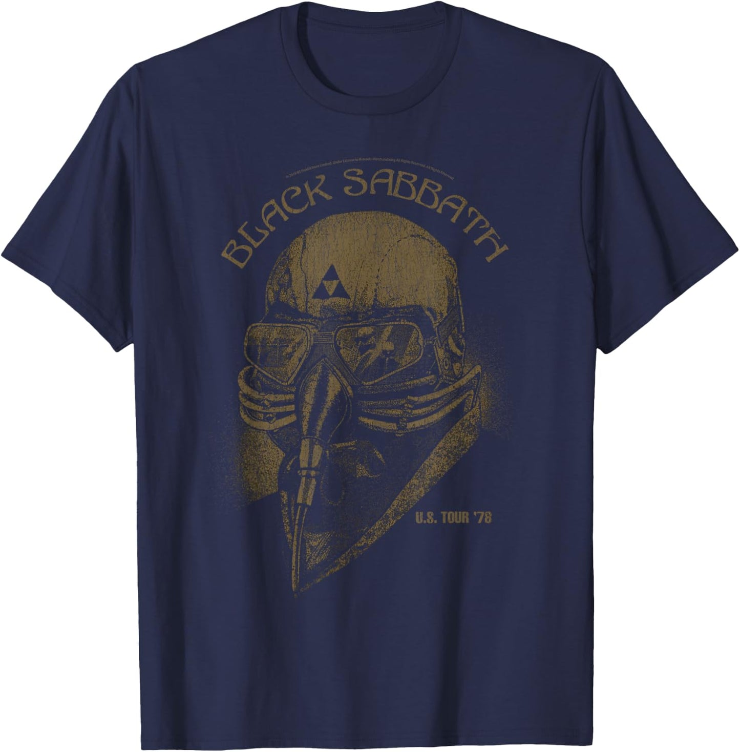 Black Sabbath Official U.S Tour '78 T-Shirt - T-Shirt | Navy