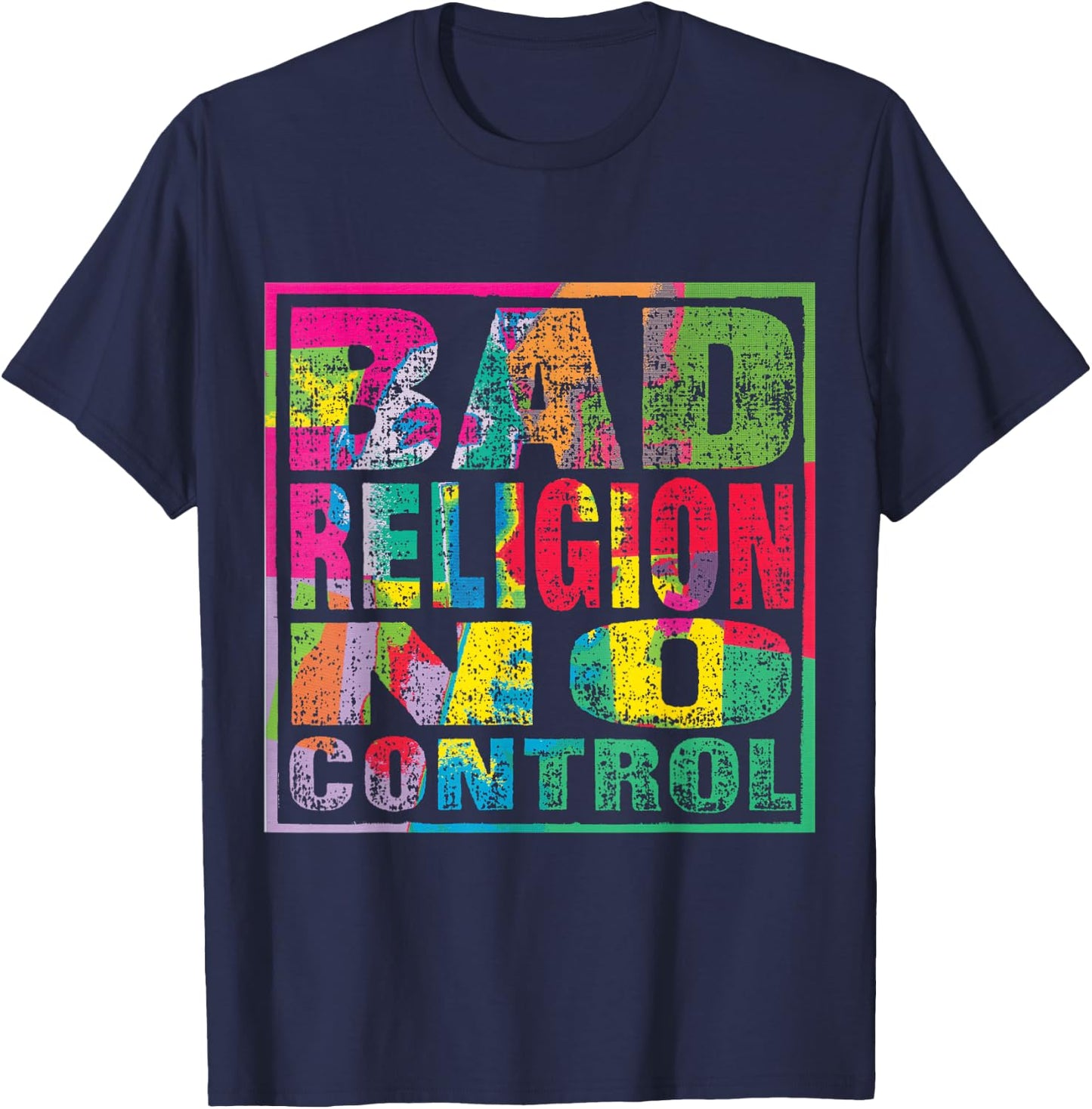 Bad Religion - Official Merchandise - No Control Small T-Shirt - T-Shirt | Navy