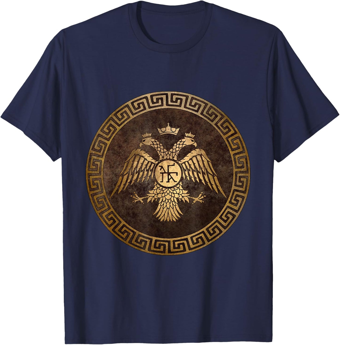 Byzantine Empire Symbol of Constantinople and the Emperor T-Shirt - T-Shirt | Navy