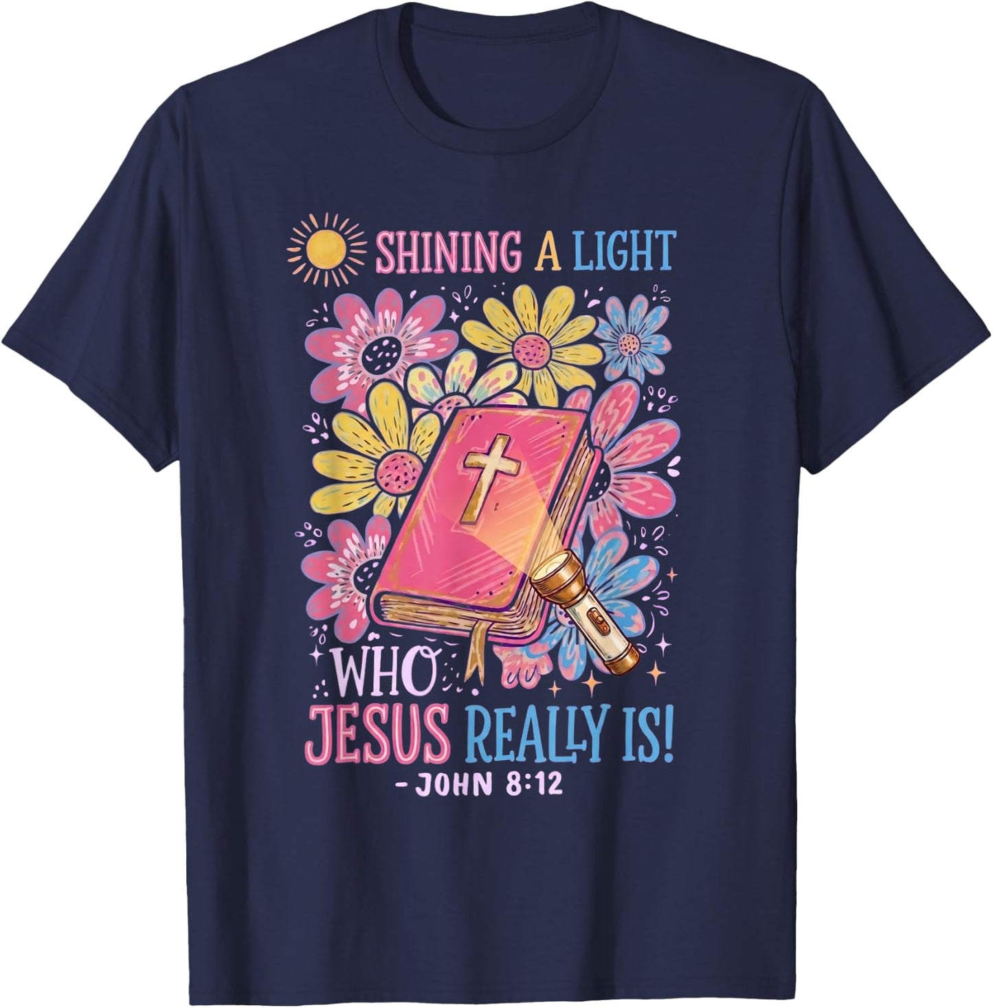 Jesus Light of The World Illumination Station VBS 2026 T-Shirt - T-Shirt | Navy