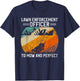 Lawn Enforcement Officer - Funny Gardening Lawn Mower T-Shirt - T-Shirt | Navy