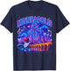 Minneapolis Retro Bootleg Skyline Spoonbridge Artwork T-Shirt - T-Shirt | Navy
