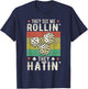They See Me Rollin' They Hatin' Vintage Dice T-Shirt - T-Shirt | Navy