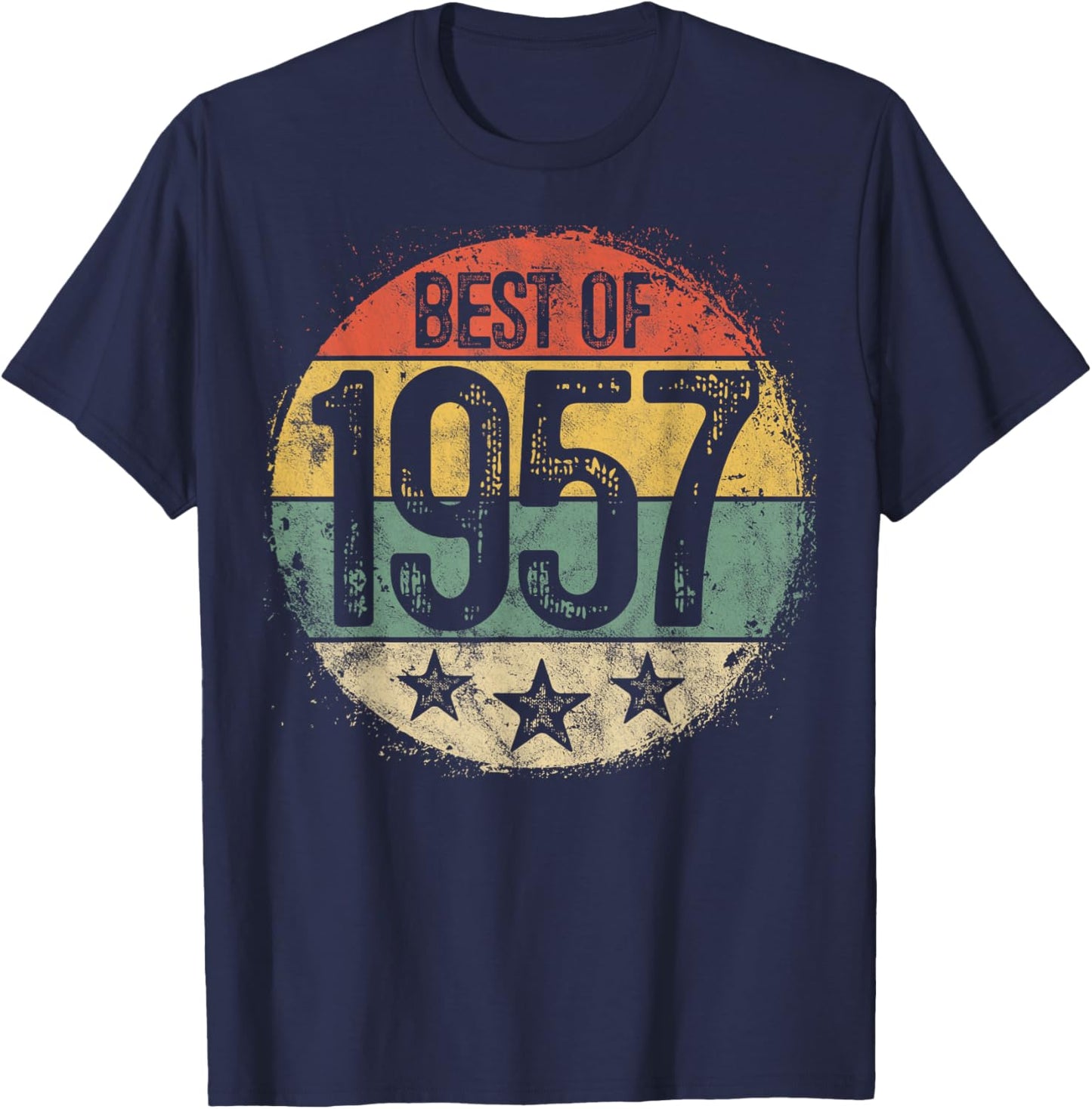Best Of 1957 68th Birthday Gifts Women 68 Year Old T-Shirt - T-Shirt | Navy