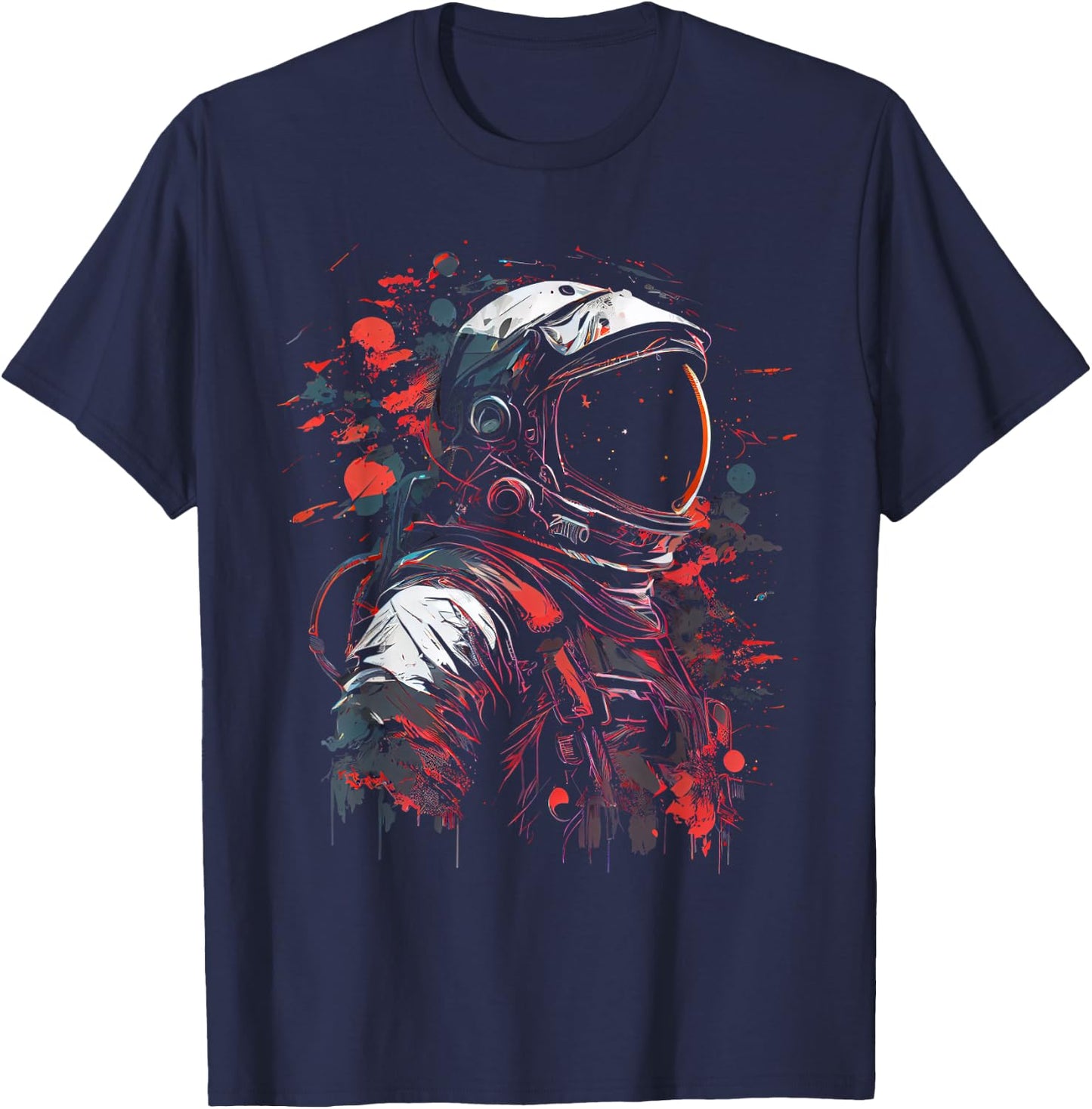 Astronaut Space Space Spaceship Planets Astronaut T-Shirt - T-Shirt | Navy