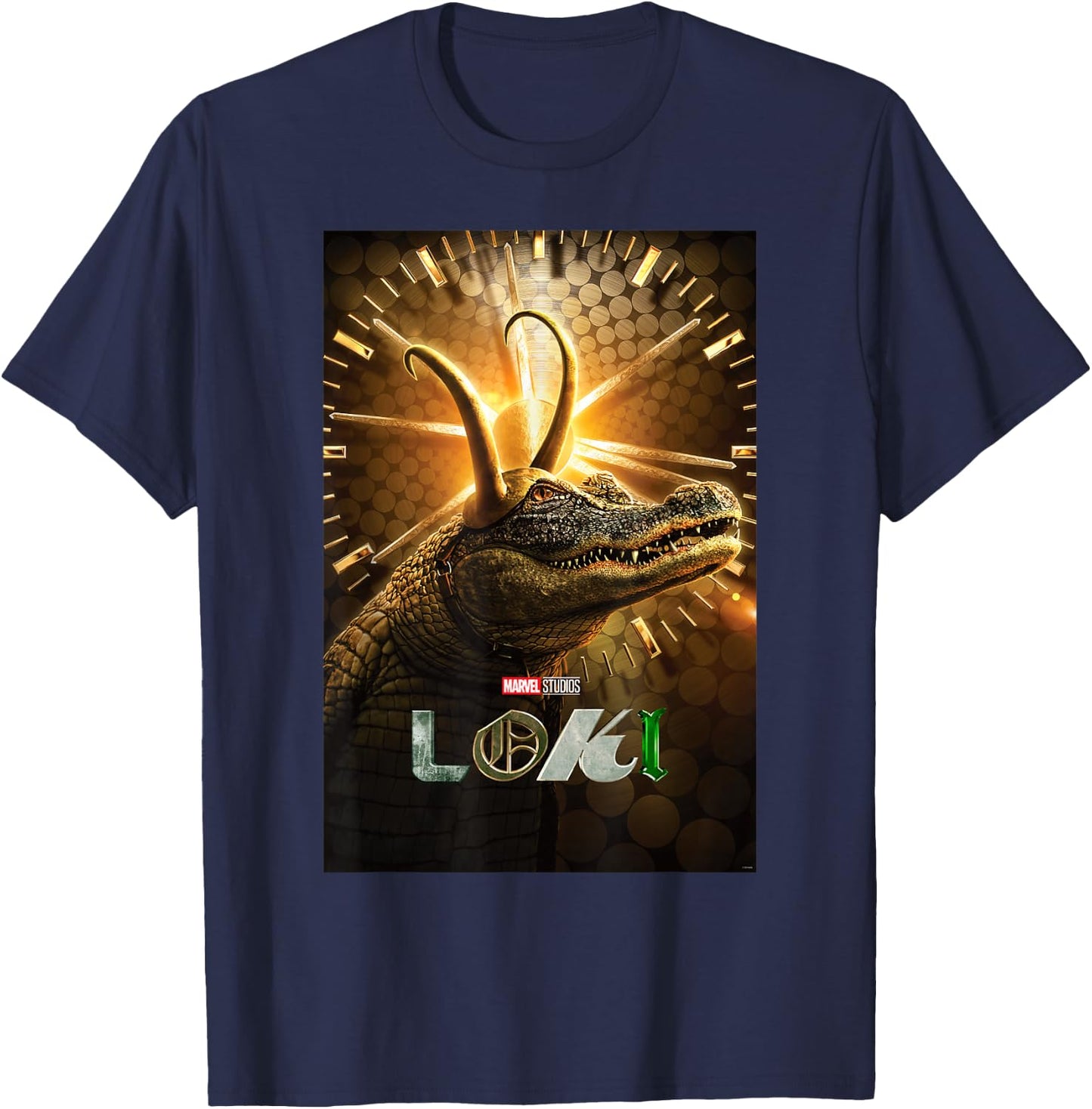 Marvel Loki Alligator Loki Poster T-Shirt - T-Shirt | Navy