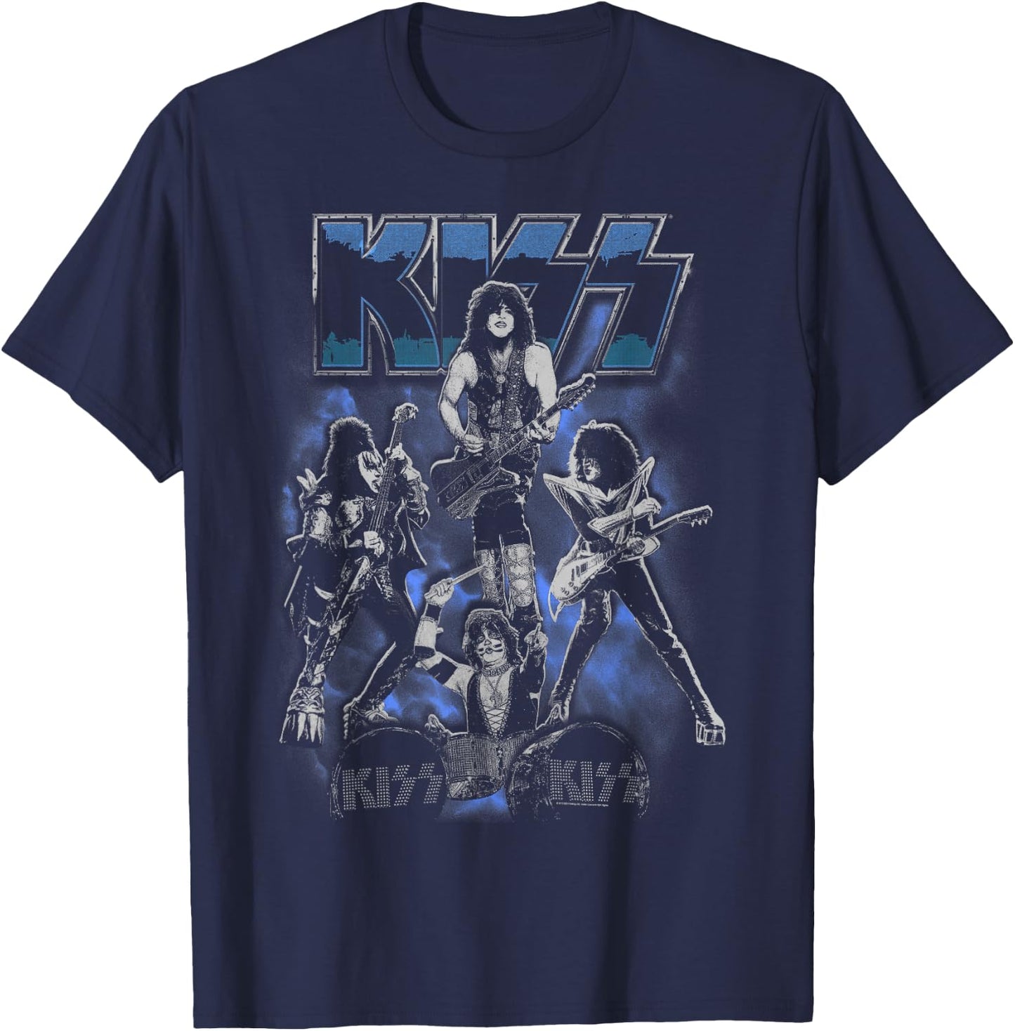 KISS - Dirty Livin' T-Shirt - T-Shirt | Navy