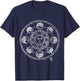 Medieval Astronomy and Astrology Sun and Planets White T-Shirt - T-Shirt | Navy