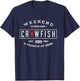 Crawfish Boil Shirt Weekend Forecast Cajun and Beer Party T-Shirt - T-Shirt | Navy