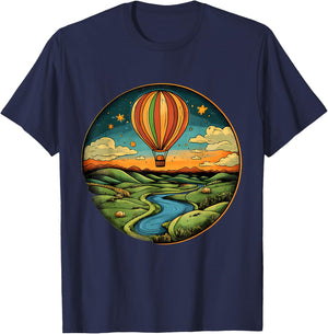 Hot Air Balloon Ride Festival Hot Air Ballooning T-Shirt - T-Shirt | Navy